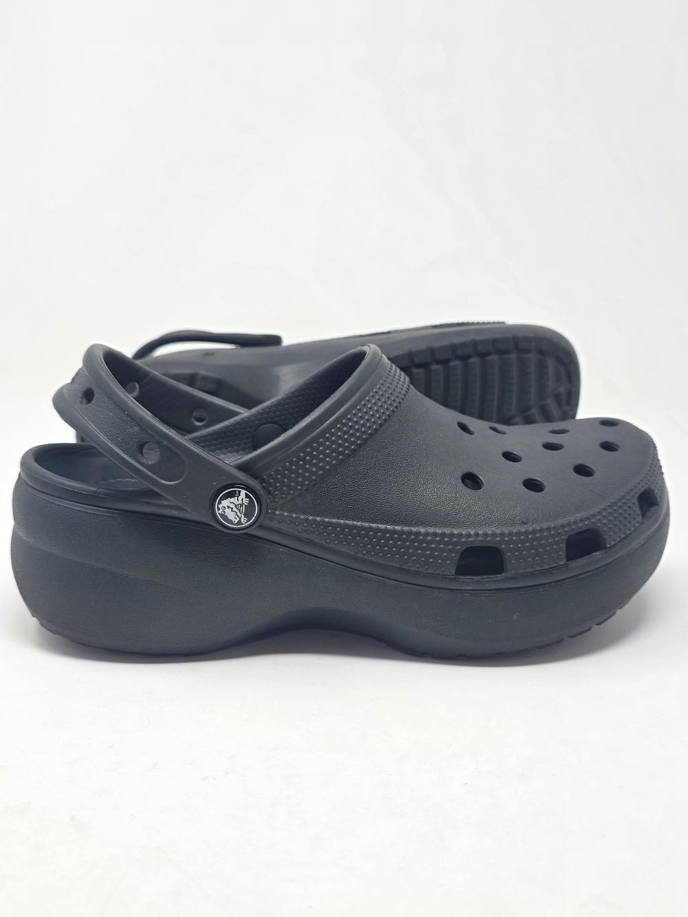 CROCS Womens Black Platform Size 8